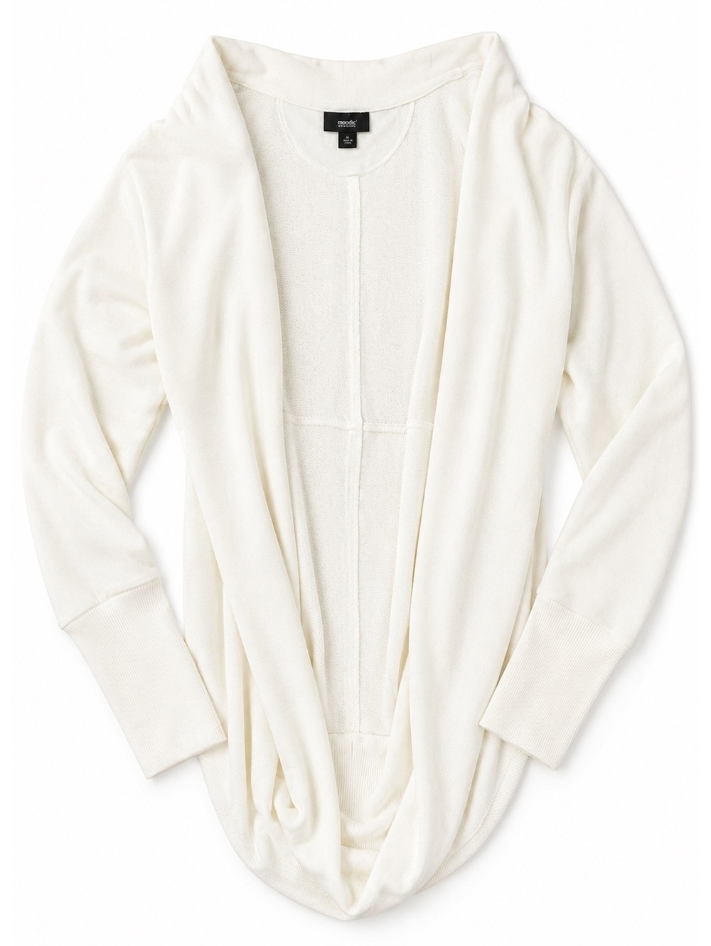 Mossimo Women’s Open Front Cardigan Ivory Cream Lightweight Long Sleeve Size S